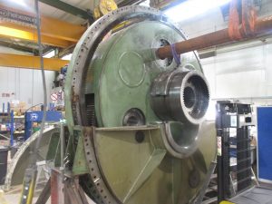 Instandsetzung eines 115 Tonnen schweren MAAG P2U3-75/115 Rohrmühlengetriebe aus der Zementindustrie Instandsetzung eines 115 Tonnen schweren MAAG P2U3-75/115 Rohrmühlengetriebe aus der Zementindustrie- Getriebe Getriebeinstandsetzung Getrieberevision Getriebeservice Getriebeinstandhaltung Getriebereparatur Getrieberevision Getriebeinstandsetzung