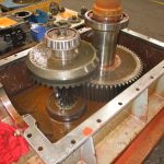 Noma Getriebe ZKA 280 SO Mühlengetriebe während der Instandsetzung / Noma gearbox ZKA 280 SO mill gearbox overhaul Noma Getriebe ZKA 280 SO Mühlengetriebe während der Instandsetzung / Noma gearbox ZKA 280 SO mill gearbox overhaul - Getriebeservice Überholung, Revision, Getriebrevision, Getriebeschaden, Ersatzteile, Verzahnung