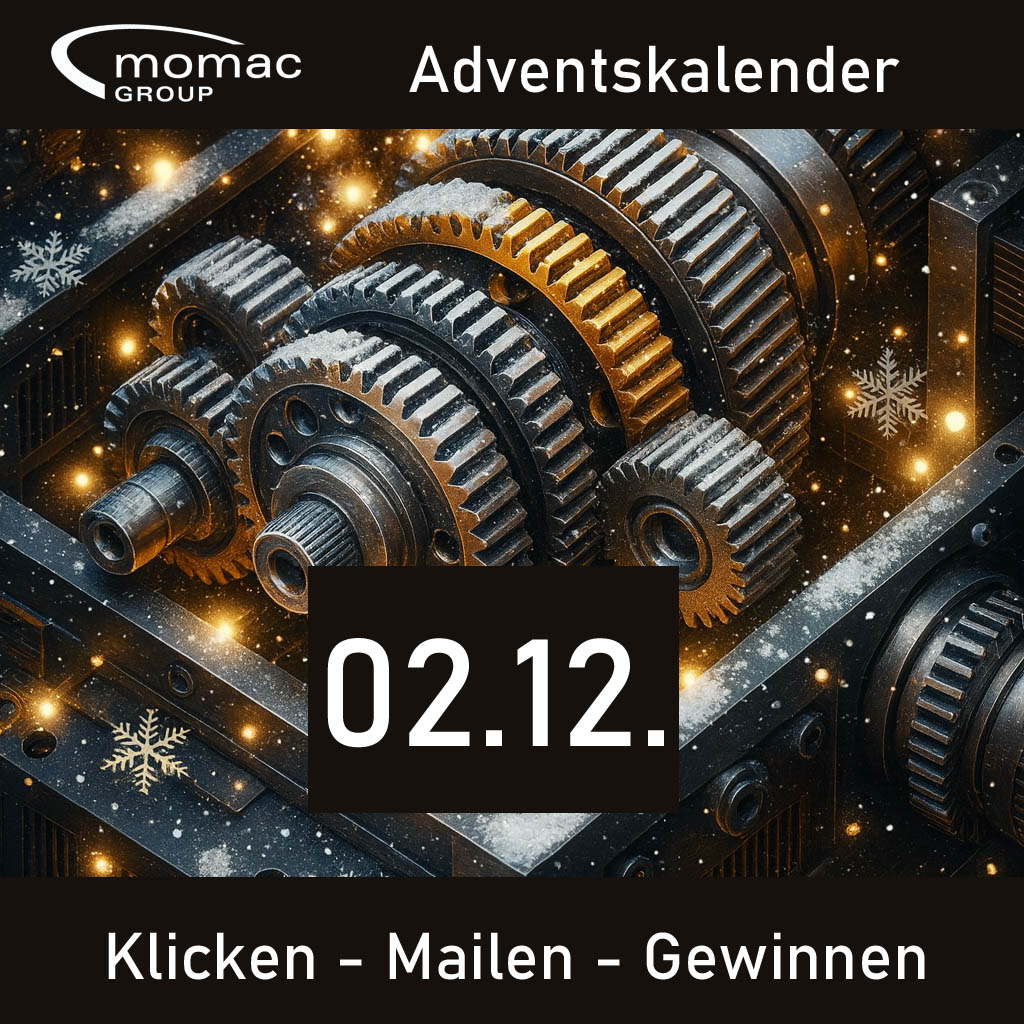 🎁 Heute kostenlos gewinnen: Eine professionelle Getriebeinspektion! Auch in diesem Jahr öffnen wir jeden Werktag im Advent ein digitales Türchen – und verlosen täglich eine kostenfreie Inspektion für Ihr Industriegetriebe. 🔍 Warum mitmachen? Eine frühzeitige Zustandsbewertung verhindert ungeplante Ausfälle und reduziert Instandhaltungskosten. Unsere erfahrenen Fachkräfte prüfen Ihr Getriebe detailliert und dokumentieren den Zustand in einem bebilderten Bericht. Die Inspektion ist kostenfrei – lediglich die Reisekosten werden berechnet. 🛠️ So geht’s – Teilnahme nur heute gültig: 📧 E-Mail an getriebe@momac.de 📝 Betreff: „momac Adventskalender“ 📇 Kontaktdaten oder Signatur einfügen 🎯 Der Gewinner wird am nächsten Werktag ausgelost und per E-Mail informiert. Der Termin für die Getriebeinspektion wird anschließend individuell vereinbart. 📌 Extra-Vorteil: Wenn Sie festgestellte Schäden im Anschluss von uns instand setzen lassen, werden die Reisekosten der Inspektion vollständig mit Ihrer Instandsetzungsrechnung verrechnet. 📅 Gültigkeit: Der Gutschein ist bis zum 31. Januar 2026 einlösbar. Kann die Inspektion aus von uns zu vertretenden Gründen nicht rechtzeitig durchgeführt werden, verlängert sich die Gültigkeit automatisch. ⚖️ Teilnahmebedingungen in Kürze: – Teilnahme ist kostenfrei und unverbindlich – Ein Gewinn pro Kunde während der gesamten Aktion – Keine Barauszahlung oder Übertragung möglich – Teilnahme nur bei vollständiger E-Mail (Betreff + Kontaktdaten) – Der Rechtsweg ist ausgeschlossen 📣 Jetzt mitmachen und Ihre Chance sichern! Heute ist Ihr Gewinn-Tag – nutzen Sie die Gelegenheit für eine professionelle Bewertung Ihres Industriegetriebes. — Ihr Team der momac Group #Adventskalender #Getriebeinspektion #Industriegetriebe #Instandhaltung #Gewinnspiel #Betriebssicherheit #Getriebeservice #Getriebereparatur #Getriebeinstandsetzung #Moers