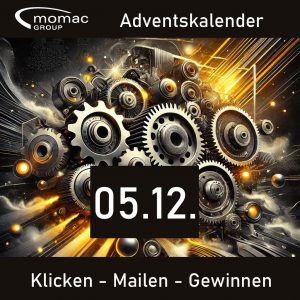 Im Advent gibt es bei der momac Group jeden Werktag eine kostenlose Getriebeinspektion eines Industriegetriebes zu gewinnen! Vermeiden Sie teure Betriebsunterbrechungen aufgrund von zu spät erkannten Getriebeschäden!