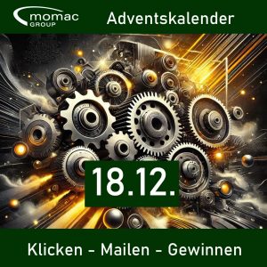 Im Advent gibt es bei der momac Group jeden Werktag eine kostenlose Getriebeinspektion eines Industriegetriebes zu gewinnen! Vermeiden Sie teure Betriebsunterbrechungen aufgrund von zu spät erkannten Getriebeschäden!