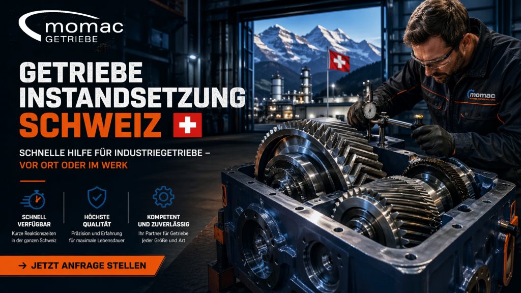 Service und Instandsetzungen an Industriegetrieben aller Hersteller in der Schweiz. momac-Getriebeinstandsetzung. Flender SEW Getriebeinstandsetzung Schweiz | Schnelle Reparatur Getriebereparatur Schweiz | Industriegetriebe Service Getriebeservice Schweiz | Instandsetzung vom Experten Getriebeinstandsetzung Schweiz | Jetzt Anfrage stellen Industriegetriebe Reparatur Schweiz | momac Service Getrieberevision Schweiz | Schnell & zuverlässig Getriebereparatur in der Schweiz | Jetzt Angebot sichern Getriebeservice Schweiz | Vor-Ort & Werkstattservice Getriebeinstandsetzung Schweiz | Herstellerunabhängig Reparatur von Industriegetrieben Schweiz | momac Getrieberevision Schweiz | Schnelle Hilfe bei Ausfall Getriebeinstandsetzung Schweiz | Reduzieren Sie Stillstand Getriebereparatur Schweiz | Kurzfristige Unterstützung Getriebeservice Schweiz | Effiziente Lösungen vom Profi Industriegetriebe Service Schweiz | Reparatur & Wartung Getriebeinstandsetzung Schweiz | Schnelle Reaktionszeit Getriebereparatur Schweiz | Auch ohne Zeichnungen Getriebeservice Schweiz | Vor-Ort in der gesamten Schweiz Getriebeinstandsetzung Schweiz | Jetzt unverbindlich anfragen Reparatur Industriegetriebe Schweiz | Schnell & flexibelKrangetriebe Seilbahngetriebe Instandsetzung Reparatur Revision Getriebe Schweiz Industriegetriebe wer repariert Getriebe in der Schweiz .Service et réparations de réducteurs industriels de tous fabricants en Suisse. Révision de réducteurs momac. Servizio e riparazioni di riduttori industriali di tutti i produttori in Svizzera. Revisione di riduttori momac.