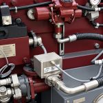 Online-Getriebeüberwachung durch MetalSCAN-Partikelzählung, Installation an einem Industriegetriebe